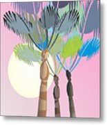 Palm With Unusual Sky Two Metal Print