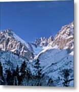 Panoramic Winter Middle Palisades Glacier Eastern Sierra Metal Print