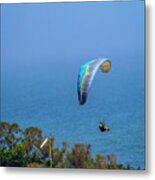 Paragliding On A Breezy Afternoon 4 5.30.22 Metal Print