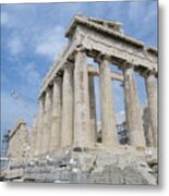 Parthenon Rear Metal Print