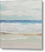 Pastel Waves Metal Print