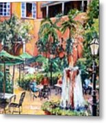 Pat O'brien's Courtyard Metal Print