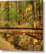 Pct Bridge Over Squaw Valley Creek Metal Print