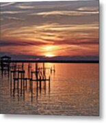 Peace Be With You Sunset Metal Print