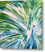 Peacock For Mom Metal Print