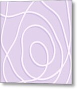 Pearl Drop 6 In Lavender Metal Print