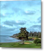 Pebble Beach Golf Links 18th Green Metal Print