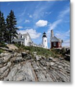 Pemaquid Point Lighthouse Maine Metal Print