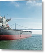 Penta Bulk Carrier Cargo Ship In San Francisco Bay Metal Print
