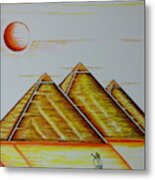 Pharaoh's Moon Metal Print