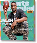 Philadelphia Eagles Qb Jalen Hurts September / October 2023 Sports Illustrated Kids Cover Metal Print