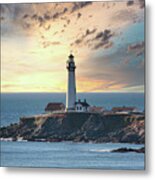 Pigeon Point Lighthouse Pacific Ocean Metal Print