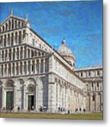 Pisa Duomo And Leaning Tower Metal Print