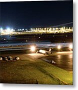 Planes At Night Metal Print