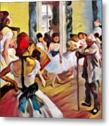 Pop Degas The Dance Class Metal Print