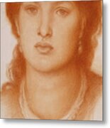 Portrait Of Fanny Cornforth, 1868 Metal Print
