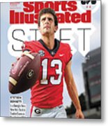 University Of Georgia Qb Stetson Bennett, 2022 College Football Preview Issue Cover Metal Print
