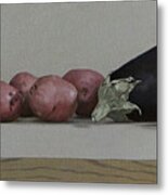 Potatoes, Eggplant, And Okra Metal Print