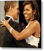 President And Michelle Obama Metal Print