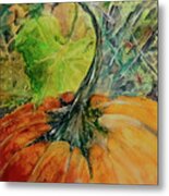 Pretty Fat Pumpkin Metal Print