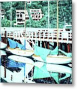 Still In Sausalito -prints Of Oil Painting Metal Print