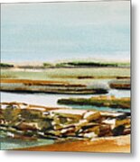 Provincetown Jetty Metal Print