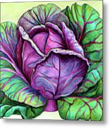 Purple Cabbage 5a Metal Print
