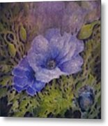 Purple Poppies Metal Print