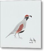 Quail 1 Metal Print