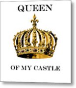 Queen Of My Castle Illustration Metal Print