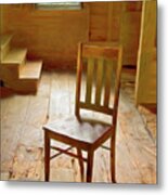 Questionable Chair Metal Print