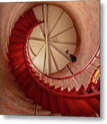 Race Point Lighthouse Stairs Metal Print