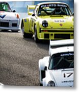 Racing Metal Print