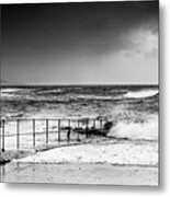 Raging Sea Metal Print