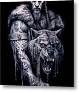 Ragnar Lodbrok Vikings 4 Metal Print