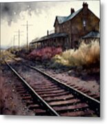 Rails To A Forgotten Place Metal Print