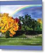 Rainbow Covenant Genesis Metal Print
