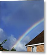 Rainbow Over Middleton Metal Print