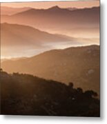 Ramona Valley Layered Hills Metal Print