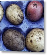 Raw Potatoes Metal Print