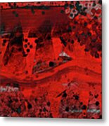 Red And Black Improvisation 970 Metal Print