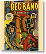Red Band Comic Book Cover Metal Print