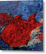 Red Fishes Metal Print