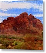 Red Mountain On The Move Metal Print