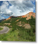 Red Mountain Summer Day Metal Print