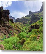 Red Rocks In The Masca Gorge Metal Print