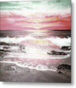 Red Sky In Morning Metal Print