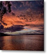 Redpatch Point Sunset Metal Print