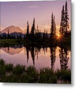 Reflection At Lake Tipsoo Metal Print