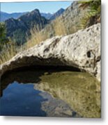 Water Hole In The Mountains Metal Print